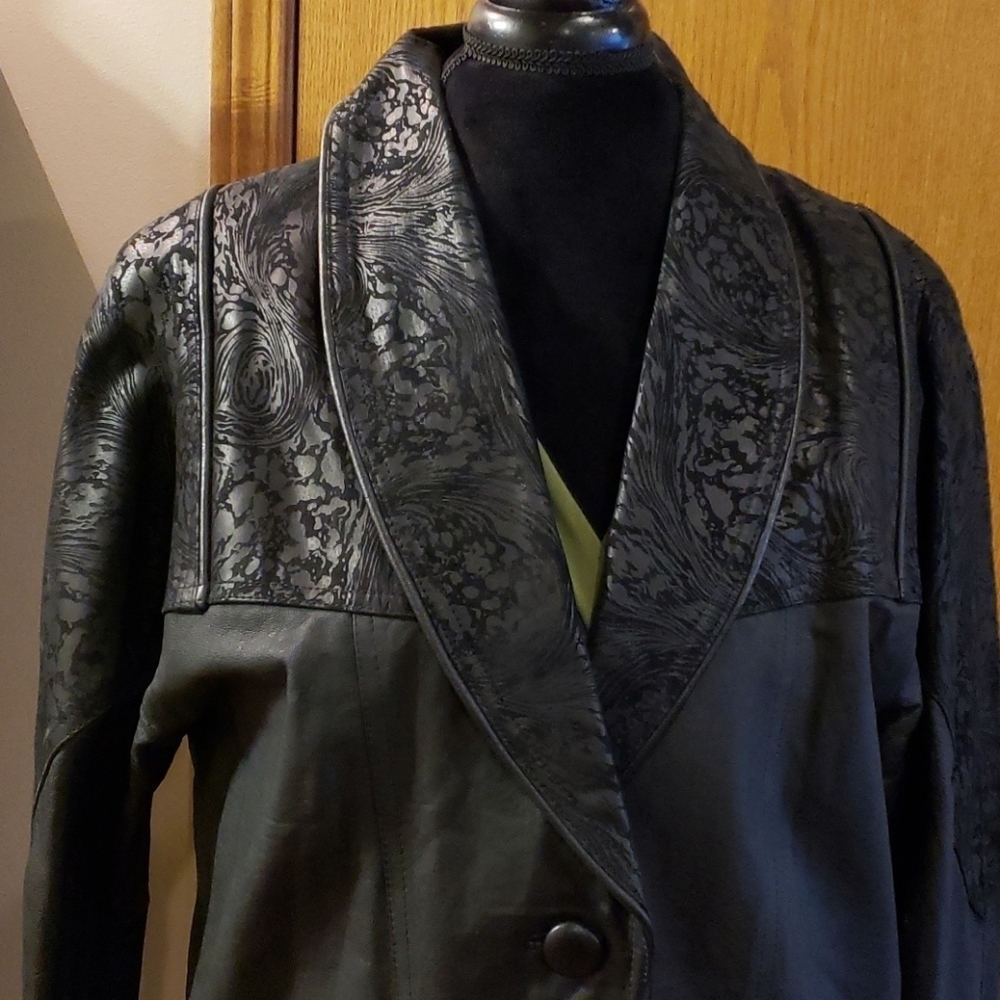 Preston & york vintage pigskin leather jacket